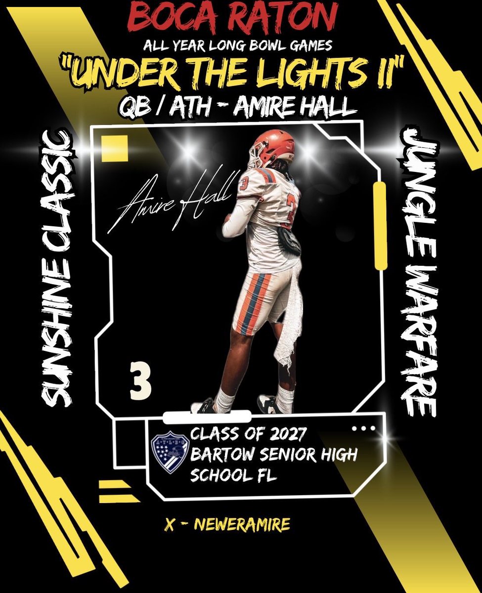 Neweramire's tweet photo. I will be attending The “Under the lights “jungle warfare  6/20/26  “LOOK OUT FOR ME❗️❗️ “
@dburks88 @CoachPatterson @CoachQGray @CoachWoodie @CoachSWalters @MrViny123 @EJValentine1911 @mikejones10 @CoachPotochney @CoachDrewDavis https://t.co/9onlkFhwHx