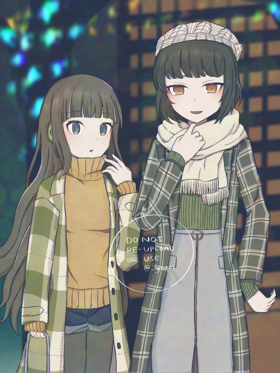 27:もぼの冬服2022・バレンタインデートななほ 冬のきらめく街を描き 