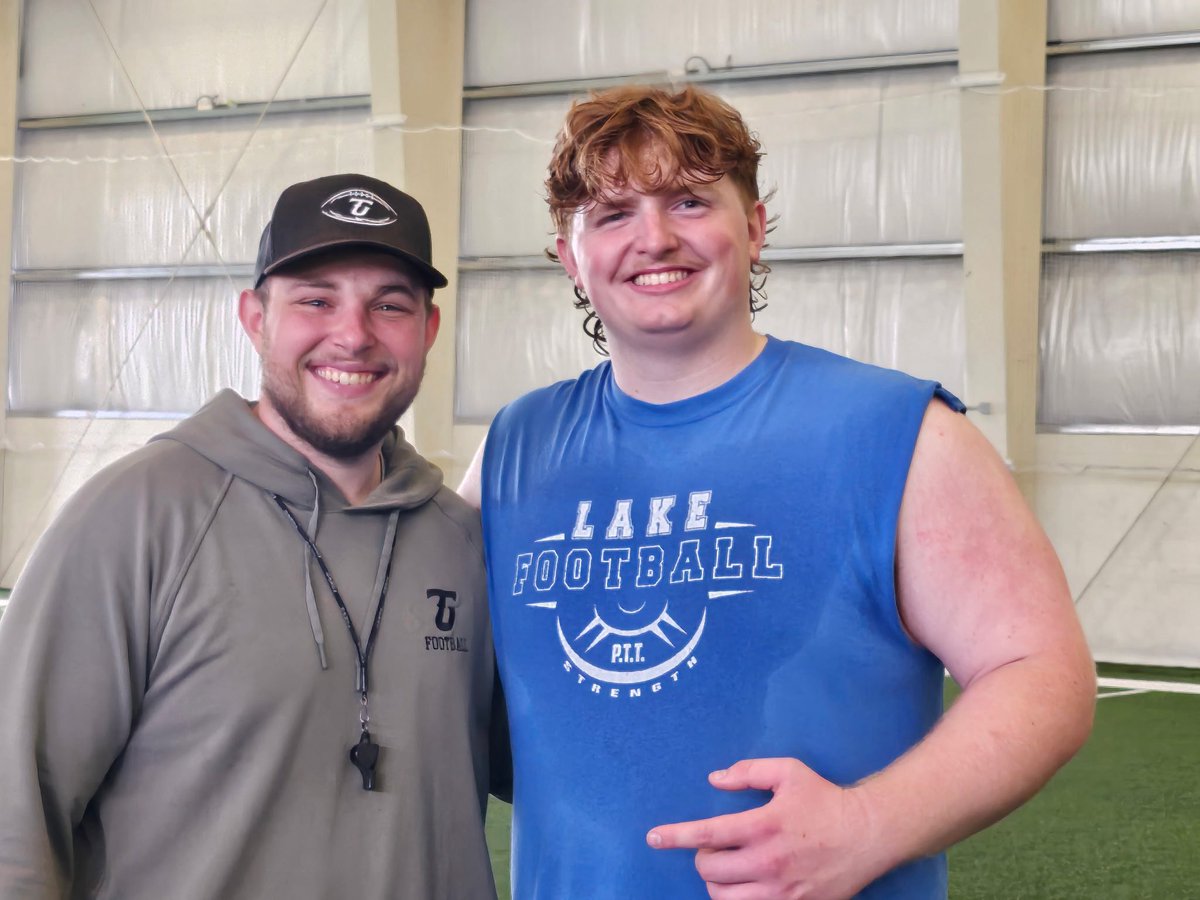 LandonHoover79's tweet photo. After a great camp day and talk with @coachrufenerTU and @Coach_ZBlair I’m blessed to have received my 3rd offer to Tiffin University. I can’t wait to come back out in July. https://t.co/VAcEUSp611