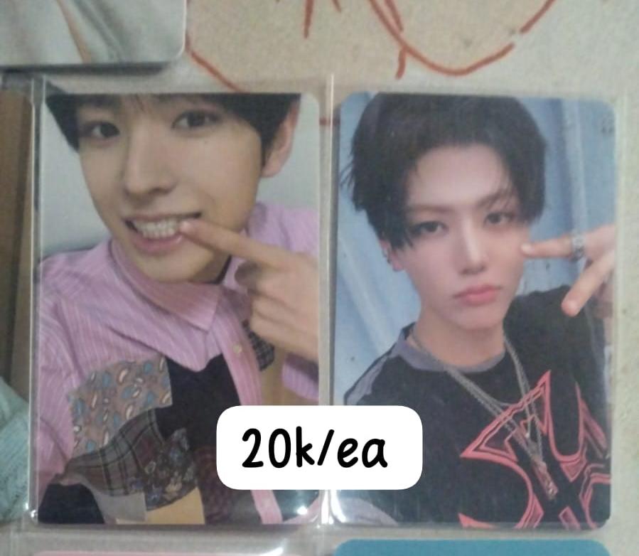 Sweet_B_31's tweet photo. #wts nct enhypen jaemin yushi mark Heeseung 
yuk yuk bisa per each jga 

•√ rd kamar
•√ split pay tinggal co pack
•√ dom jateng 
•√ bisa langsung kirim
•√ keep with dp 50%
#wts #bu https://t.co/iDH9SrP05V