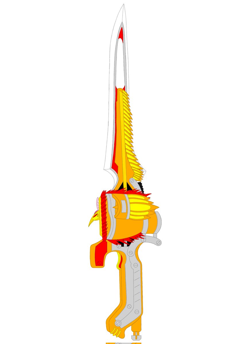 TenSorau's tweet photo. Tririser ying ignite form weapon: phoenix dial sword 
#kamenriderhibiki
#magiranger
#futariwaprecure https://t.co/AowQYyZNxf
