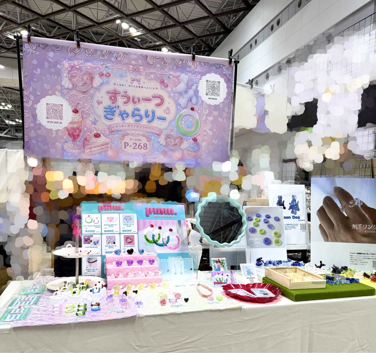 pure_more_me's tweet photo. #デザフェス63 ２日目💜🩵

本日もかわいいガラスアクセサリーのきらめき揃えてお待ちしております🍒

♡南館 ４階 P-268♡ https://t.co/au8lVt81yn
