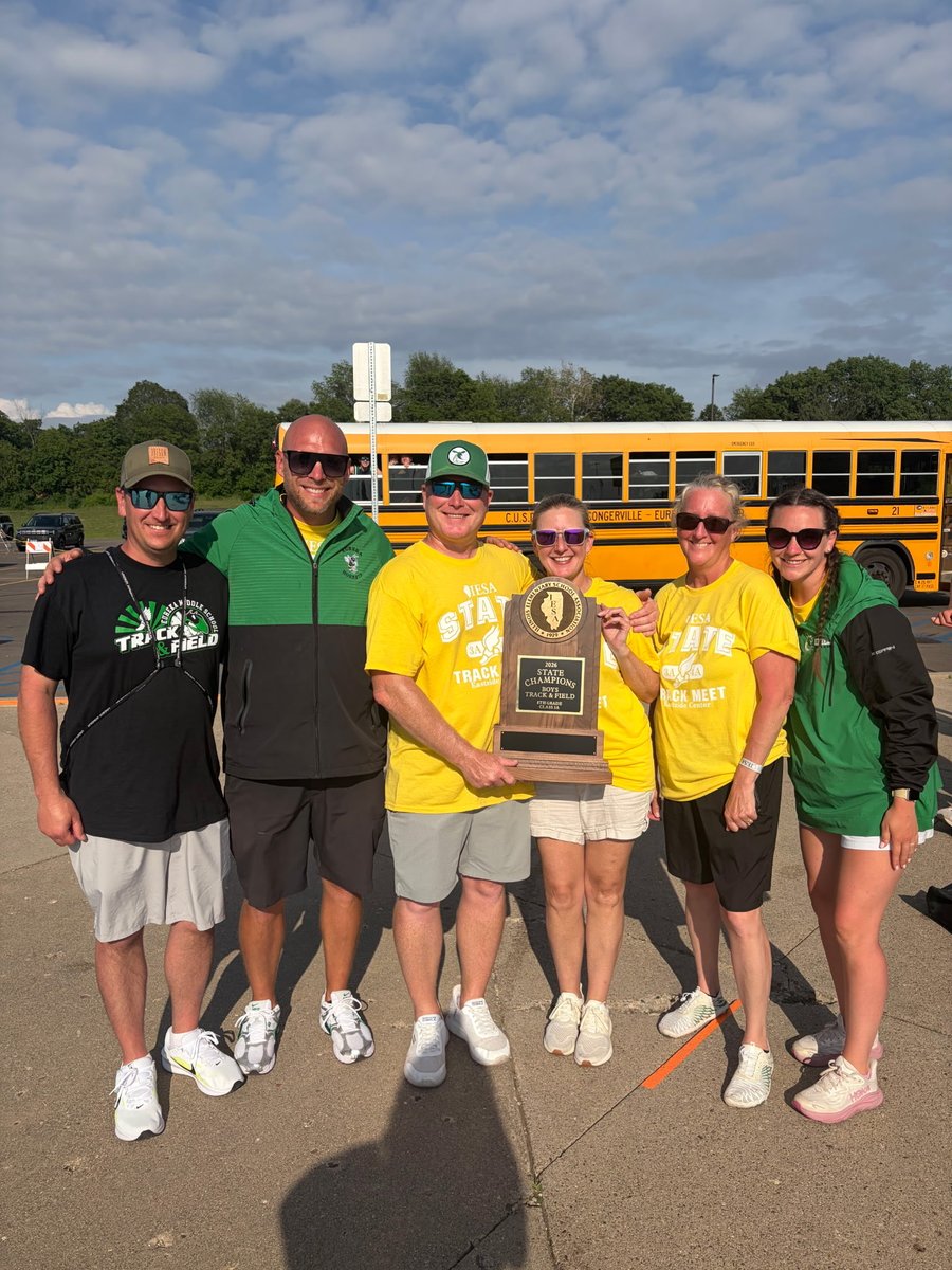 EMShornets's tweet photo. Back to back champions! Congratulations to Coach Bellini and the 8th grade track team on their state championship. https://t.co/WVPIFBwvRw