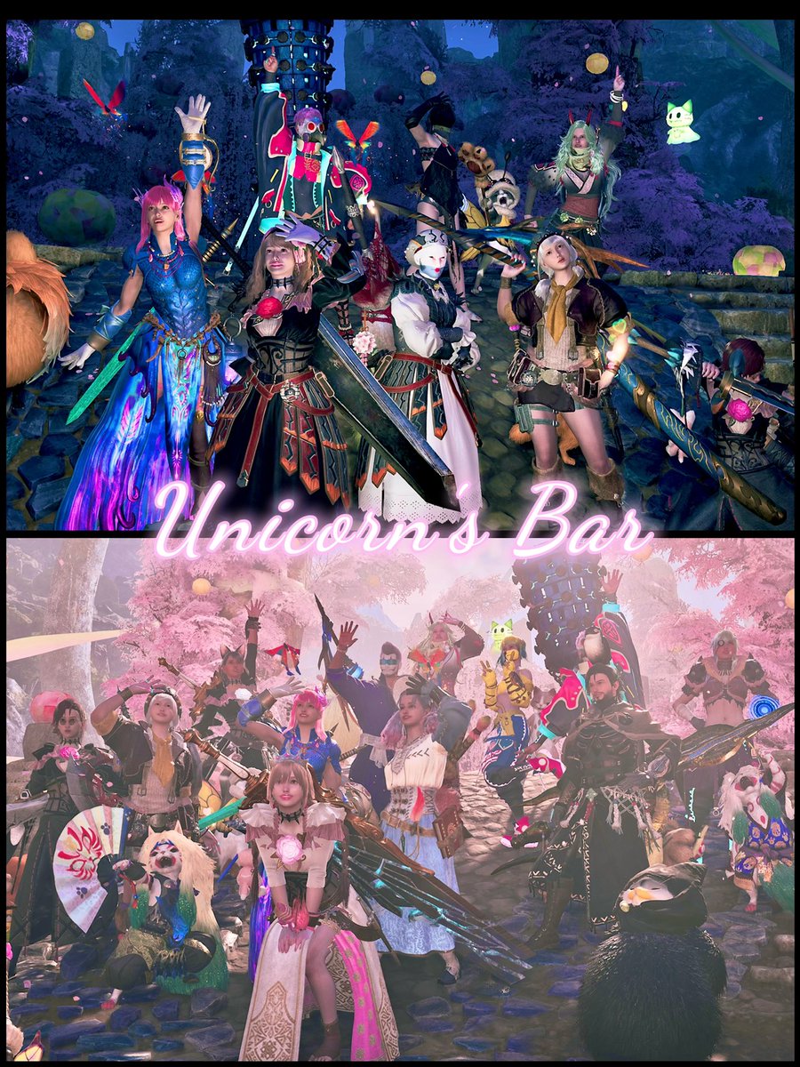 Unicorn_1229Uc's tweet photo. ゆにさん酒場🦄🍻

たくさんの方が来てくれました

実は準備していたのに
土砂愚魔美という豪鬼キャラを出すのを忘れていてw
24時過ぎてから慌てて出したのはきっと夢🫣
個人的には普段避けるような
二頭同時も楽しめたのは
安心できる方々のおかげ
いつも楽しい時間
感謝します🙏✨

#MHWilds https://t.co/25FgoBqMLc