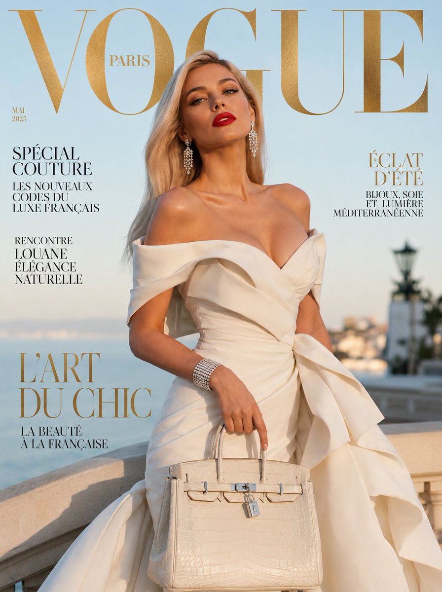 Vogue French Luxury Fashion Cover