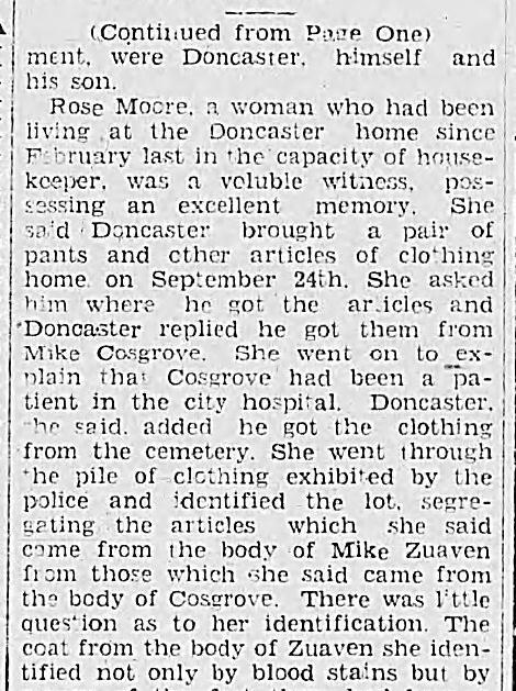 PG_Designs's tweet photo. October and November, 1933.

Prince George newspapers reported one of the strangest criminal cases in the city’s early history.

Municipal handyman and grave-digger Joe Doncaster was accused of reopening graves after burials and removing clothing from the dead.

The first case involved Mike Zuaven, believed to have died in a Canadian National Railway wreck near Urling, west of McBride, after reportedly riding aboard a freight train during the Depression.

Undertaker James Saywright testified that he had personally prepared the body for burial and dressed the deceased before the coffin was sealed. He later identified the same clothing found by police.

The newspaper described the clothing as including a coat, sweater, and underclothing. One garment reportedly still contained wheat in the pocket, while another showed blood stains and a worn elbow.

Housekeeper Rose Moore testified that she had been living in the Doncaster household and had washed some of the clothing after it was brought home. According to testimony, when questioned about where the garments came from, Doncaster replied they came “from the cemetery.”

One statement printed in the newspaper read:

“I might as well tell the truth about it. There is no use lying about it. I got them at the cemetery.”

According to court testimony, Doncaster allegedly explained how he reopened graves after funerals:
raise the coffin lid,
remove the clothing,
replace the lid,
and finish filling the grave.
As the investigation continued, police reportedly connected clothing to at least three buried men:
• Mike Zuaven
• Mike Cosgrove
• Henry Hedrick
Authorities also believed additional unidentified items discovered in the Doncaster home may have come from cemetery burials.
Police searching the home reportedly found:
• coats,
• sweaters,
• underclothing,
• trunks filled with garments,
• clothing wrapped in newspaper,
• and a blue suit hidden beneath old work clothes.

One report stated that the trunk used to store some of the clothing had once belonged to Doncaster’s late wife.

The articles also referenced government burial regulations for indigent burials during the Depression years.
What makes the case especially unsettling is how plainly it was reported. The newspaper coverage largely consisted of courtroom testimony from the undertaker, police officers, witnesses, and magistrates without sensational language.
Eventually, newspaper reports stated Joe Doncaster pleaded guilty.

He received three-year sentences on the charges, to run concurrently.

The articles noted police believed there may have been additional unidentified victims connected to the clothing recovered from the home.
#alwaysbecreating
#PrinceGeorge #PrinceGeorgeBC #NorthernBC #PGHistory #LocalHistory #CanadianHistory #DepressionEra #RailwayHistory #TrueCrimeHistory #CNR #PGCommunity #YXS #smallbusiness
trish at pg-designs dot ca