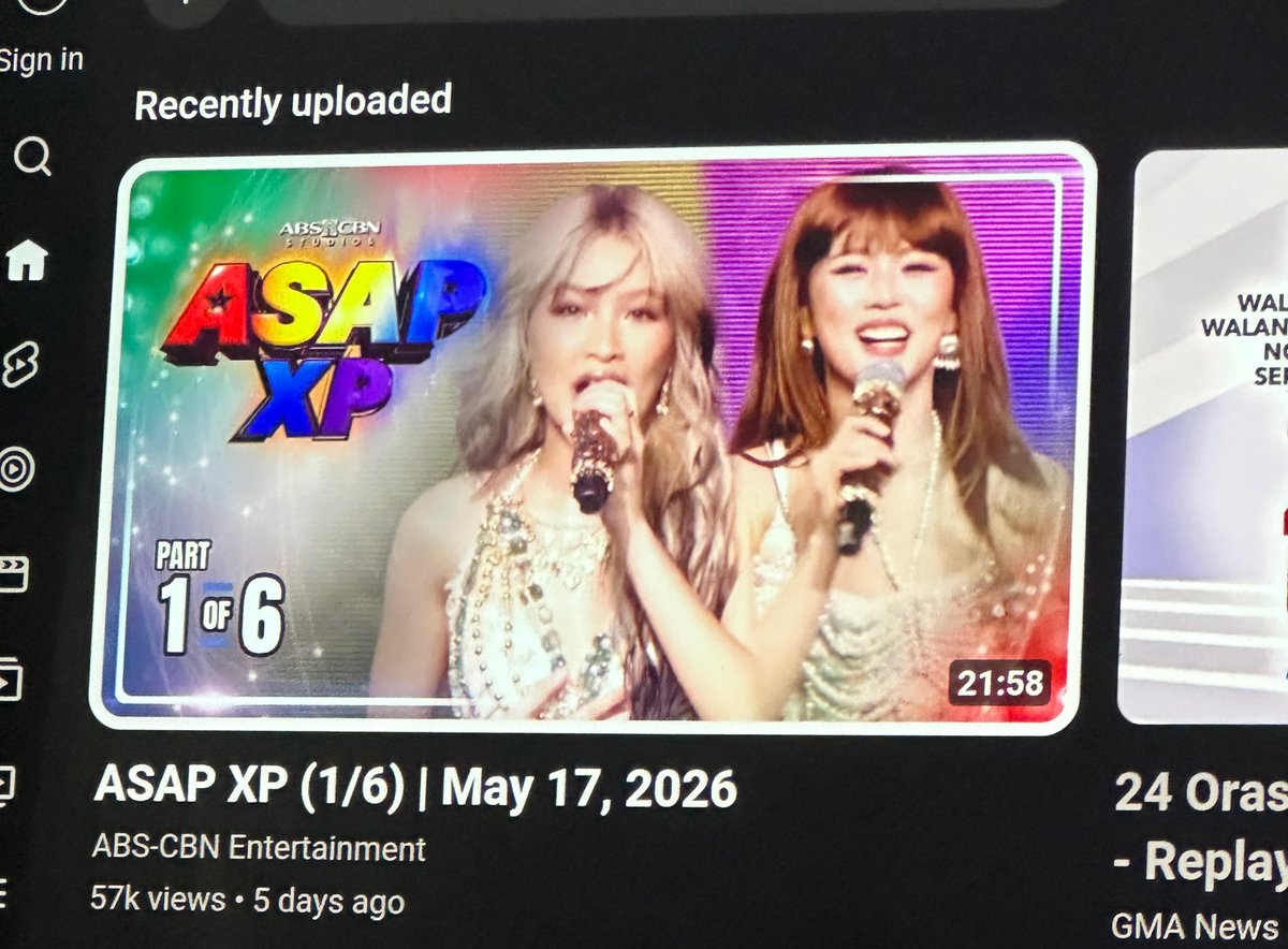 czapstans's tweet photo. Ganda ng thumbnail ng ASAP 🥰
#maymacoletpaba https://t.co/sQNvnDKy9N