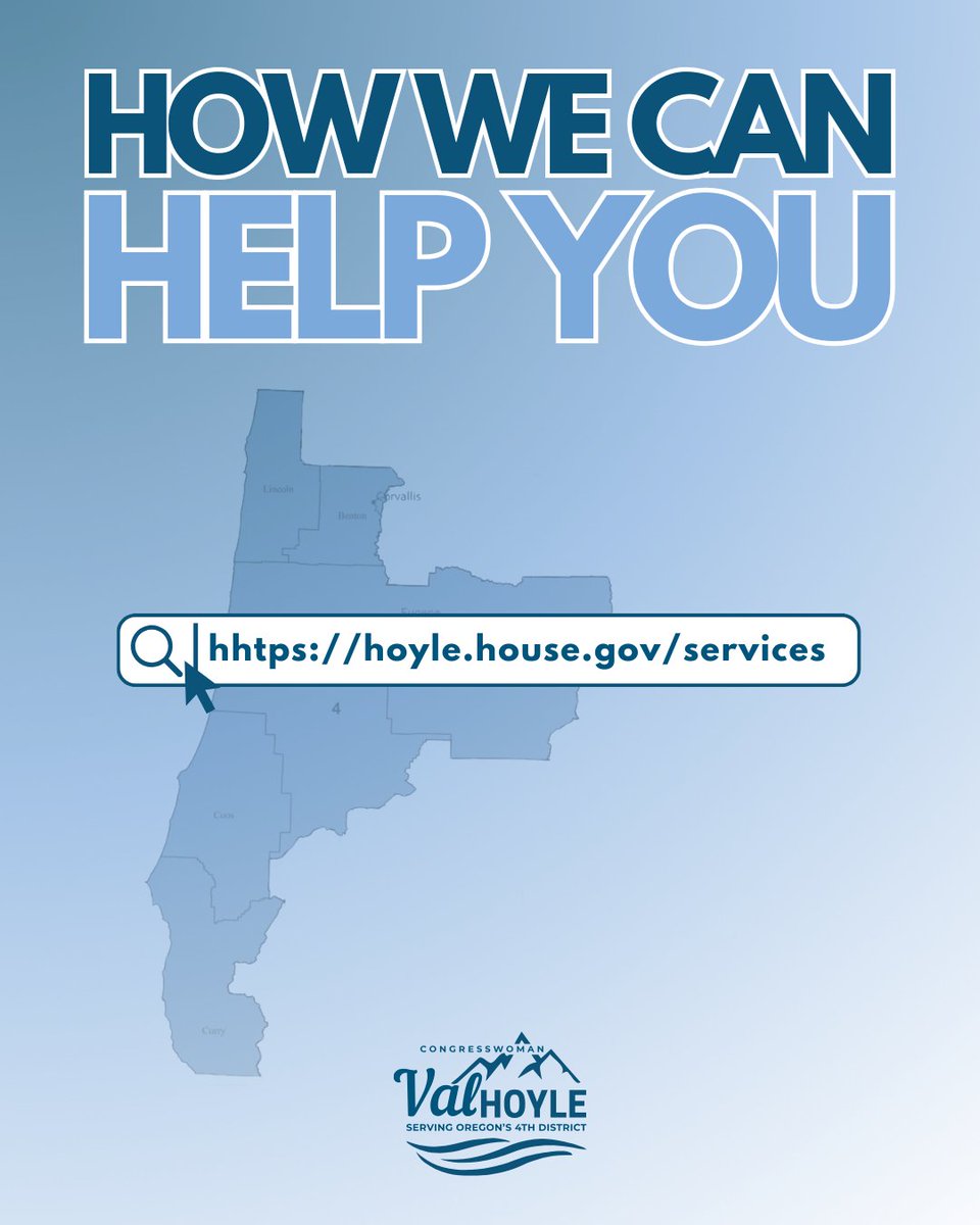 RepValHoyle's tweet photo. From Capitol tours to passport assistance, military academy nominations and everything in between, my office is here to help. Head to https://t.co/EsBgXL6ZgP for more details! https://t.co/mEWSqFxtQR