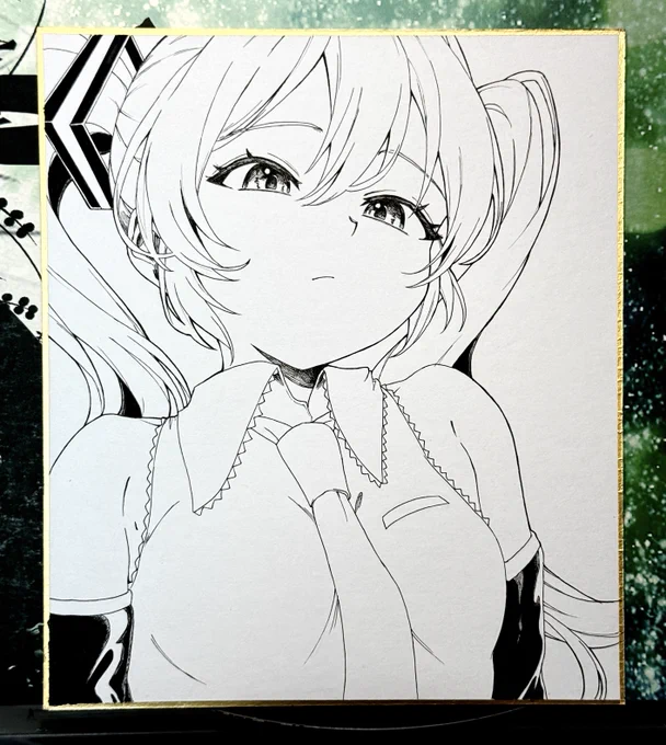 お顔が良すぎる色紙だよ 