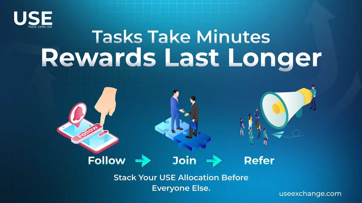 useexchange's tweet photo. Simple participation can influence long-term positioning.
UseExchange combines referral activity with expanding allocation access.

https://t.co/i4gUBFIjYV

#UseExchange #CEX #Community #DigitalAssets https://t.co/ZdQ8u1Jyfo