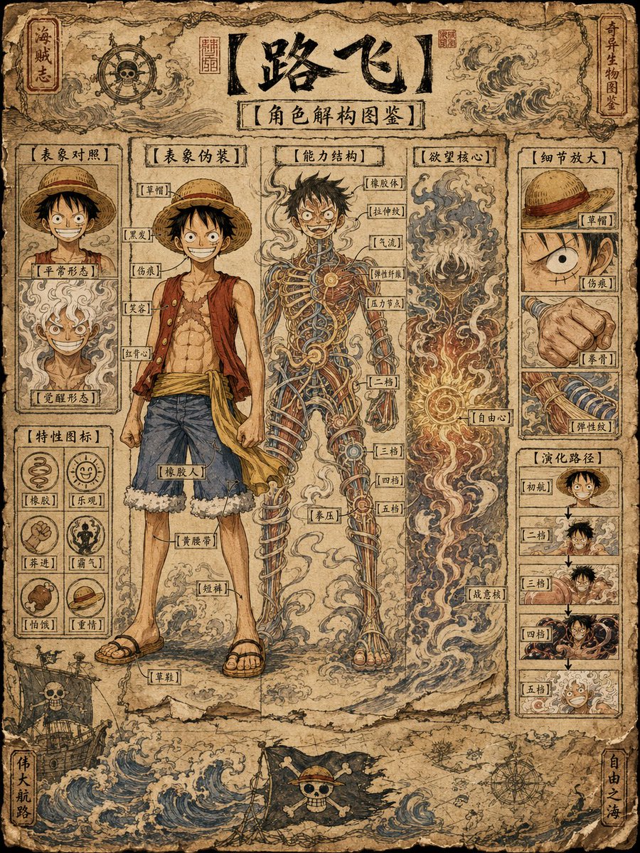 Ancient Ninja Character Anatomy Chart