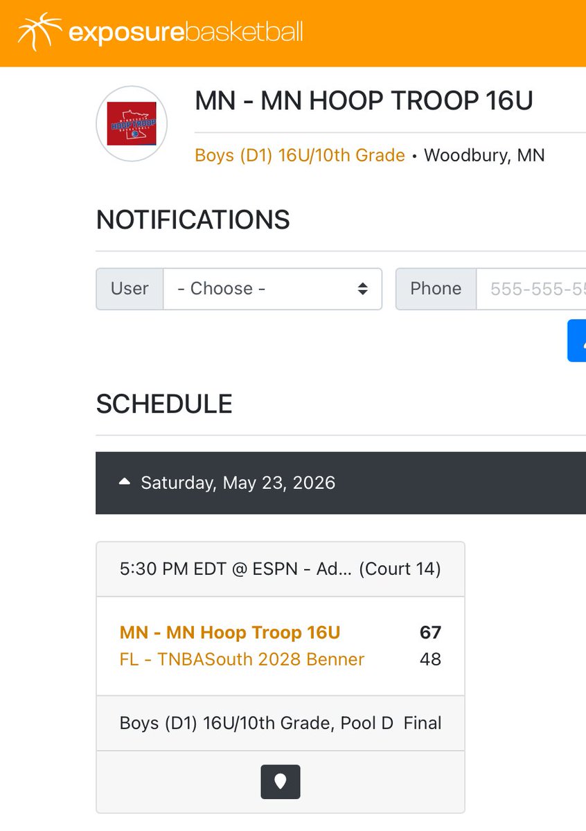 DomBarrett15's tweet photo. Weird only playing one game by Saturday evening.  67-48 W.  #MnHoopTroop @PrepHoops https://t.co/DuKwixQZ3b