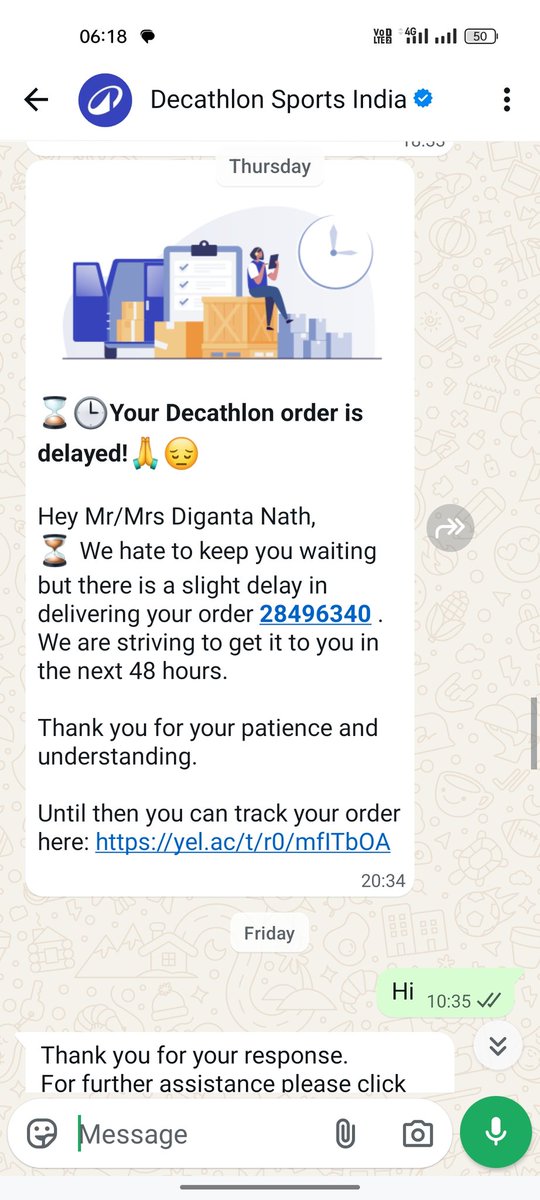 digunath's tweet photo. Thank you for giving such robust experience @shadowfax_in @Decathlon https://t.co/diUjYRiwWx