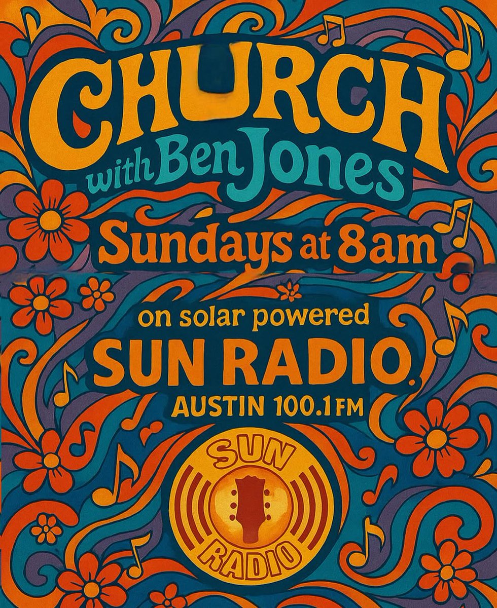 SunRadioTX's tweet photo. Tune in tomorrow morning on Sun Radio ☀️📻

Schedule: 
🎶8AM — Church with Ben Jones 

🤠9AM — Dancehalls and Last Calls with John Dromgoole 
sponsored by: Ritzy Rexann

Tune in on Sun Radio, stream at https://t.co/yvntfdFZVY, or listen on the Sun Radio app! https://t.co/cOOwsQcg5R