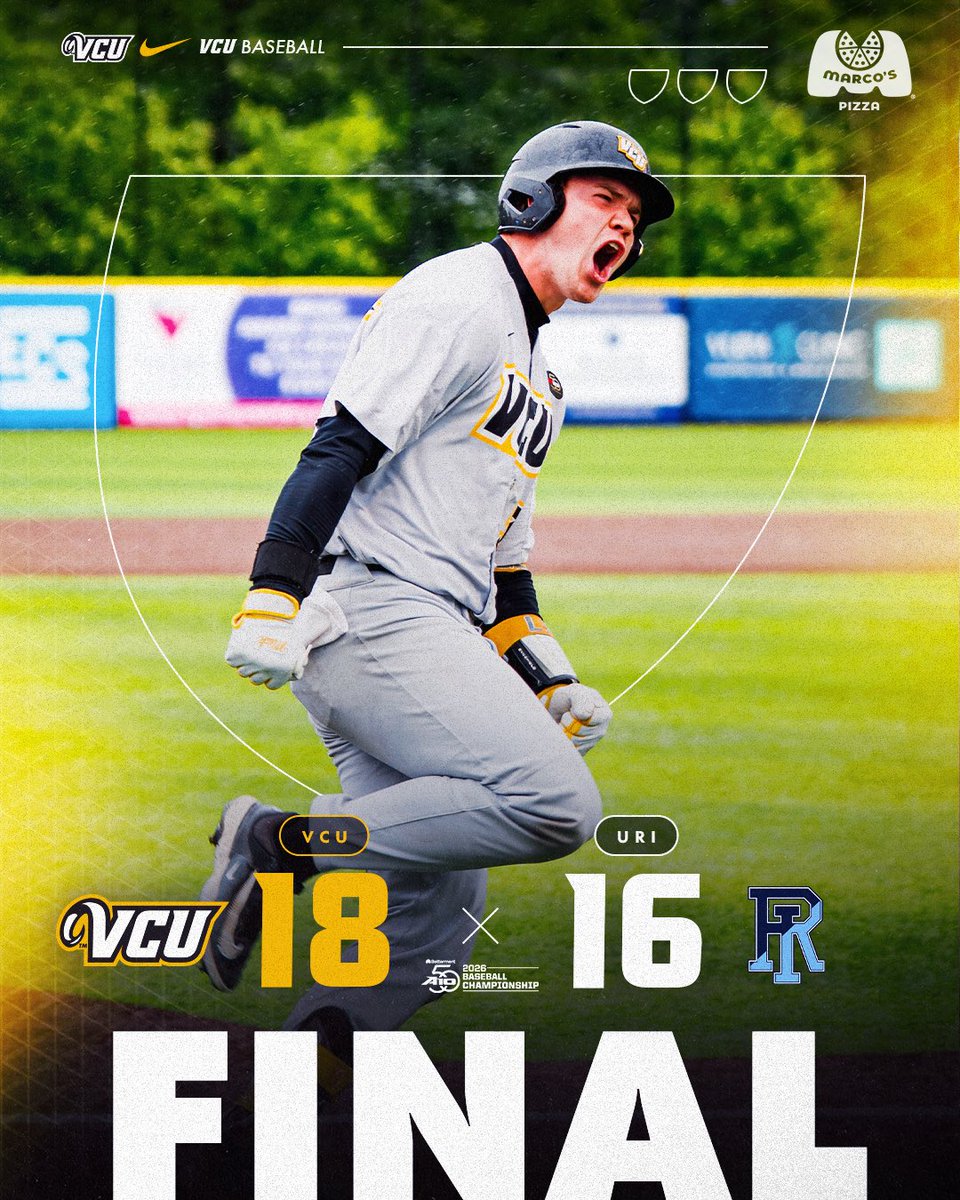 VCUBaseball's tweet photo. ONTO THE NEXT. 

#LetsGoVCU https://t.co/5GM61LalpY