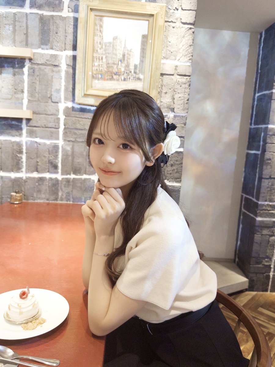 おはよう🧺🔆 ケーキ食べに行った時の🍰🫖 すてきな一日になりますよう