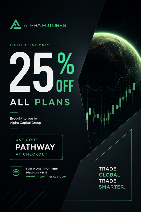 ProlongWealth's tweet photo. 🔷 ALPHA FUTURES PROMO 🔷

🔹25% off all plans using code PATHWAY 
⏳Ends May 31st

Firm Highlights: 
• 💸 𝗪𝗶𝘁𝗵𝗱𝗿𝗮𝘄𝗮𝗹𝘀 𝗗𝗼𝗻'𝘁 𝗥𝗲𝗱𝘂𝗰𝗲 𝗬𝗼𝘂𝗿 𝗠𝗟𝗟 — your drawdown floor stays exactly where it was before the withdrawal. 
• ⚡ 𝟭 𝗗𝗮𝘆 𝘁𝗼 𝗣𝗮𝘀𝘀 (𝗭𝗲𝗿𝗼) — hit your target and be trading your funded account within the same session. • 🔓 𝗠𝗮𝘅 𝗙𝗹𝗲𝘅𝗶𝗯𝗶𝗹𝗶𝘁𝘆 (𝗣𝗿𝗲𝗺𝗶𝘂𝗺) — same payout caps across all account sizes. 
• 🏆 𝗛𝗶𝗴𝗵𝗲𝘀𝘁 𝗣𝗮𝘆𝗼𝘂𝘁 𝗖𝗮𝗽 𝗶𝗻 𝘁𝗵𝗲 𝗜𝗻𝗱𝘂𝘀𝘁𝗿𝘆 (𝗔𝗱𝘃𝗮𝗻𝗰𝗲) — request up to $15k per payout regardless of account size.

🔗 https://t.co/bHAmIoC6Wq | Code: PATHWAY