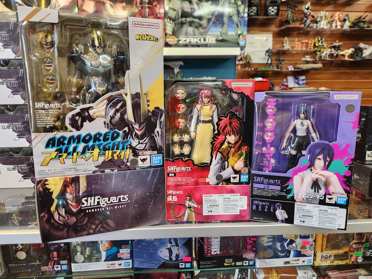XavierCal_Store's tweet photo. New arrivals today with SH Figuarts Armored All Might, Reza and Kurama! 

Stop by today at our store at:
1466 E Foothill Blvd Suite M Upland CA 91786 https://t.co/uIg0LMNF43
