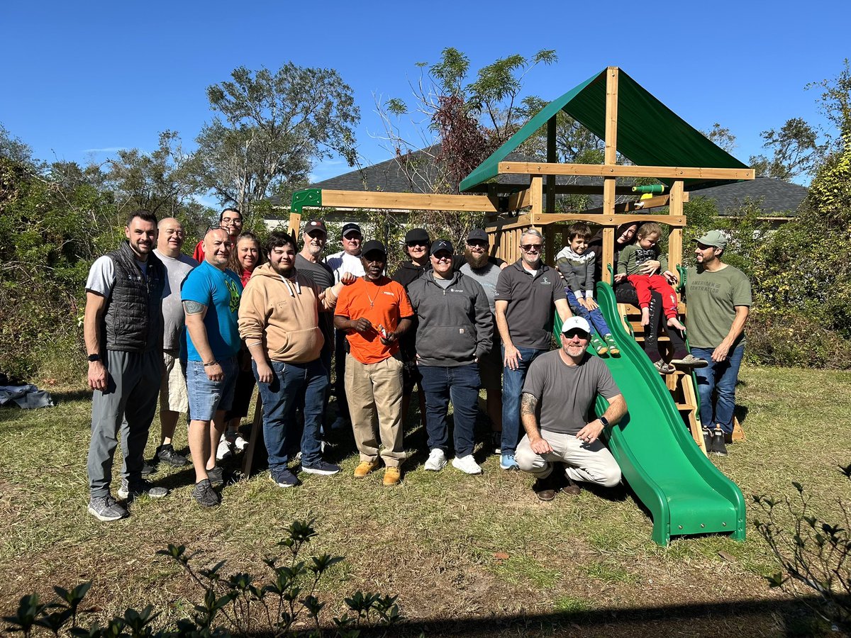 Colby_Beckman's tweet photo. @PFTCommenter @PFTCommenter @BarstoolBigCat my company partners with @rocsolidfnd and builds 5-10 of these players for kids annually. Here’s one we did outside of Tampa last year. Great organization and cause! https://t.co/LJmSEAoKeF