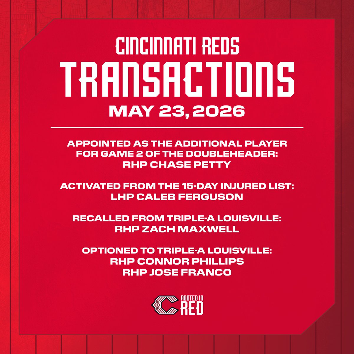 Cincinnati Reds tweet media