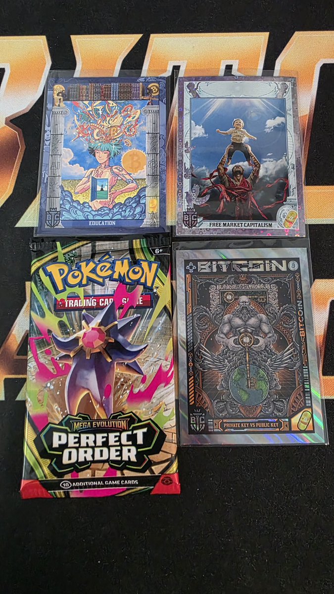 btc_cards's tweet photo. Weekend #giveaway time! If you want a chance to win this #pokemon pack with some scarce #bitcoin trading cards. Just repost this and comment below what got you into #crypto or #collectibles. Follow @btc_cards &amp; @based_cards for a better chance at winning. Good luck to all. https://t.co/ClkPmnPaXH