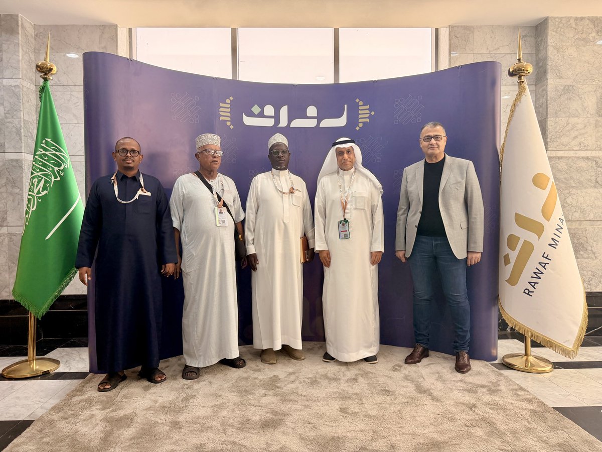 OleNaado's tweet photo. Earlier this afternoon, I paid a courtesy call to Mr. Zuhair Sadayo, Chief Executive Officer of Rawaf Mina Hajj Service Company, to assess the company's preparedness for receiving and serving 233 class A pilgrims. I’m pleased to report that all necessary resources have been mobilized and the required permits secured. It’s all systems go!

After meeting with the CEO, we visited the field office and received a briefing from Mr. Hassan Milad, who is in charge of logistical preparations, including the transportation of the pilgrims. During the visit, I was joined by the Deputy National Chairman of the Supreme Council of Kenya Muslims (SUPKEM), Mukdhar Sharif Khitamy. Hajj Mubrur-an; wa Sa’ee Mashukur-ran to all our pilgrims. Supreme Council of Kenya Muslims JamiaTv Kenya Sahifa Media #KenyaHajjMission26 #SUPKEM #jamiatv