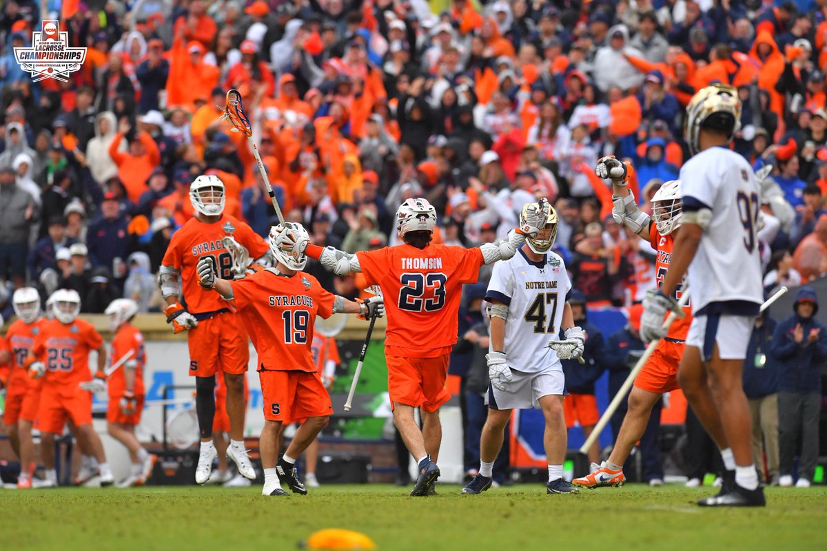 NCAALAX's tweet photo. Finn. Thomson. 🍊

#NCAAMLAX x @CuseMLAX https://t.co/9HCzmOq894