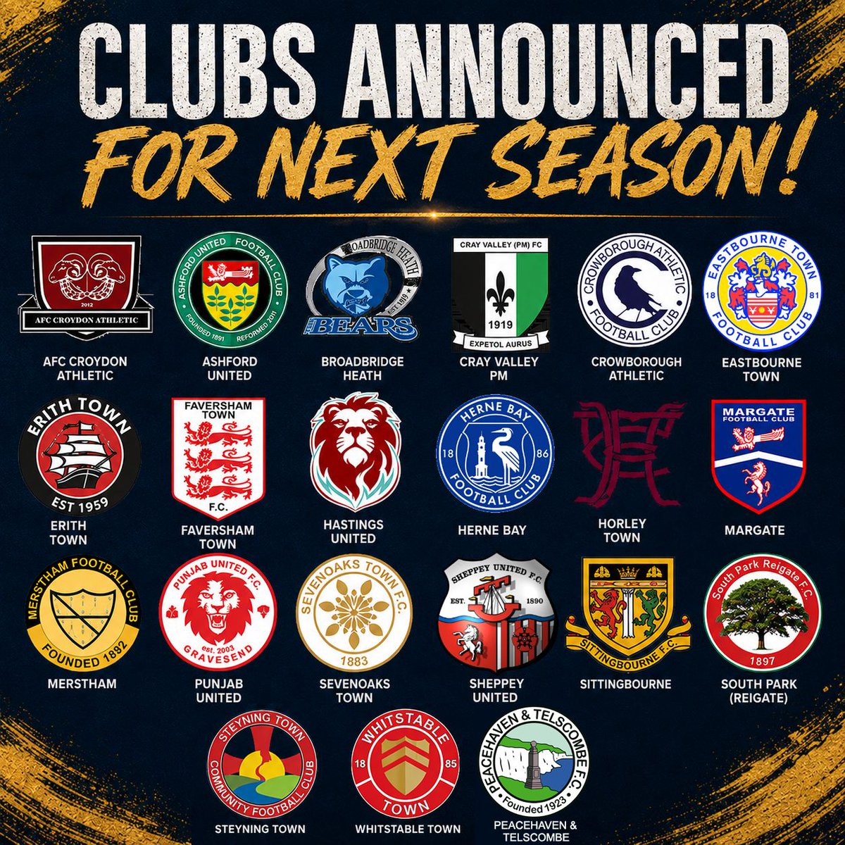 DealTownFC's tweet photo. The lineup for next season is now complete, and we know every club we’ll be facing in the league during the 2026/27 campaign. https://t.co/iilipspN42
