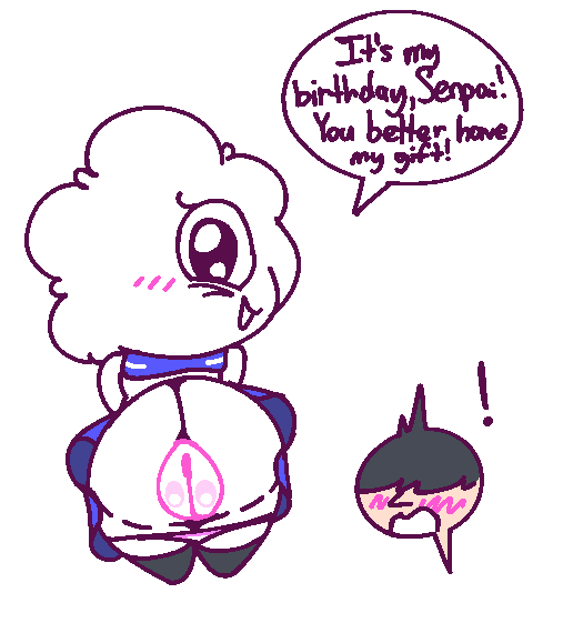 HMZeroTwo's tweet photo. happy bday @PuffyMaker's puffy https://t.co/OVzhMZLXU1