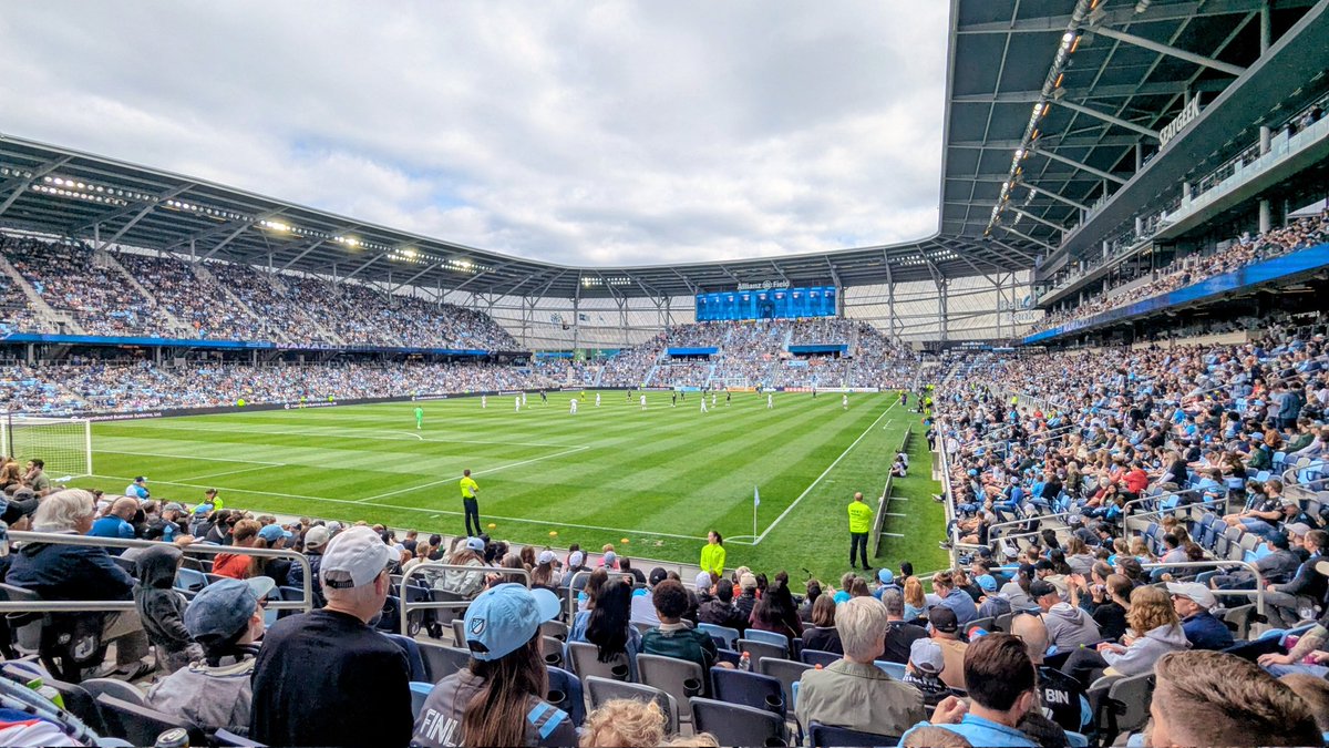 paddytim's tweet photo. Loons v Real Salt Lake. Lovely day for soccer https://t.co/uqGPBBbmeQ