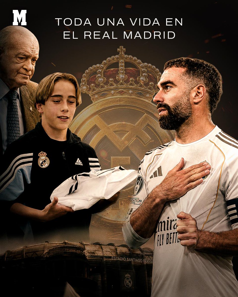 marca's tweet photo. 🏟️💞 Y se terminó, se retira del campo Dani Carvajal y el Santiago Bernabéu se despide de su capitán, eterno, del Real Madrid #Leyenda #Capitán #Guerrero #Soldado https://t.co/VGkdSvBNeP