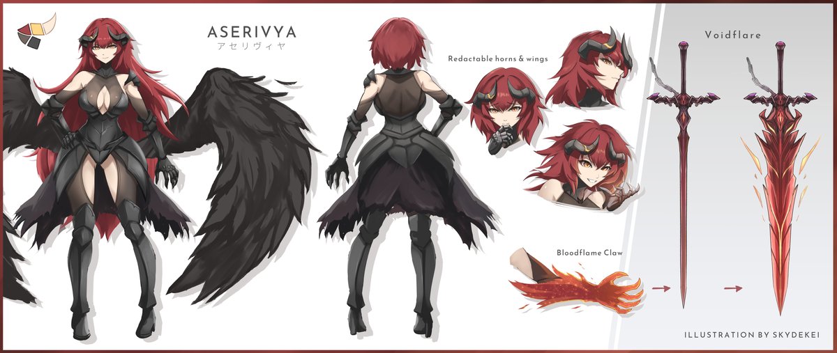 SkydeKei's tweet photo. Aserivya’s character sheet
#OC #charactersheet https://t.co/KZaZiIOwCo