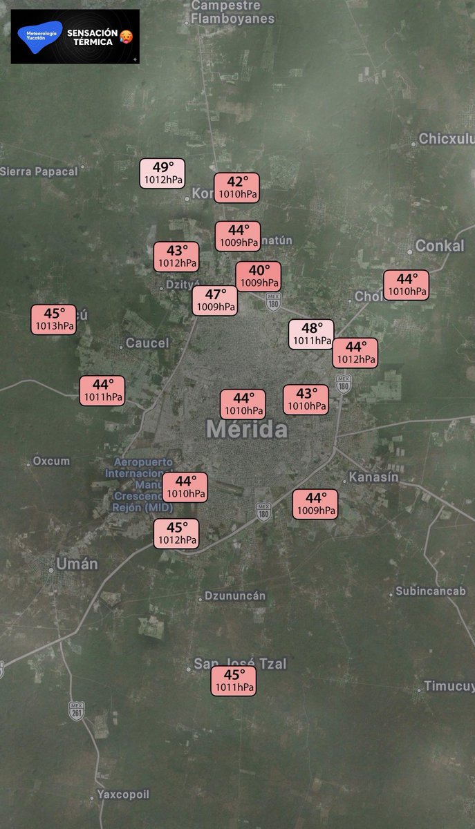 Meteorología Yucatán tweet media
