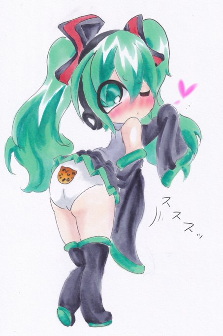 #これを見た人はぱんつを見せているキャラクターのイラストを貼れ
オトナなヒョウさん柄ぱんつでますたーをのーさつしちゃうミクちゃん 