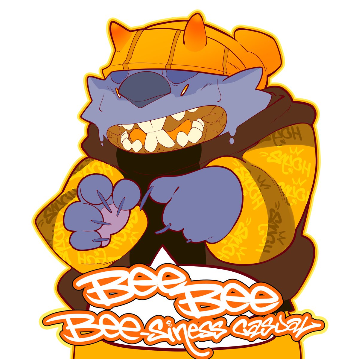 sauch_oh's tweet photo. You have to work like a bee! And take care of what takes so much effort!! 🐝
.
.
#bee #wombat #furryart #rap #honey https://t.co/HC7EtR2AAI