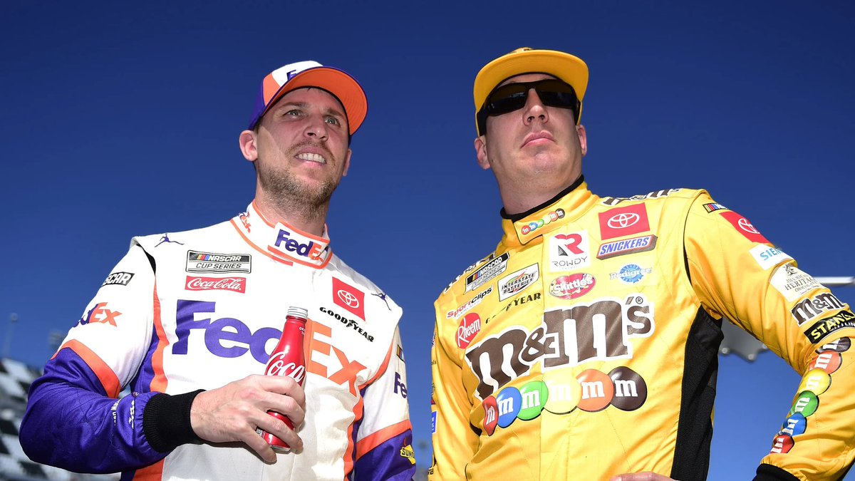 Jimmie_DennyFan's tweet photo. No drivers in Nascar history have spent more races as teammates than Denny Hamlin and Kyle Busch https://t.co/MYuKwUDWLA