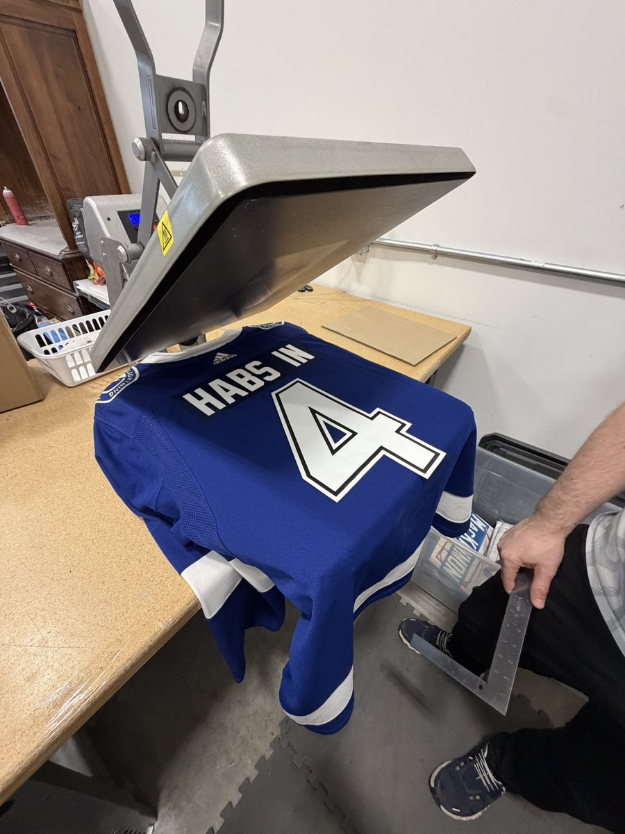 PeteAlper's tweet photo. Who would have thought these 3 jerseys had that much power 😂 @HFTVSports #HabsIn4 https://t.co/Mk4U9uwoHt