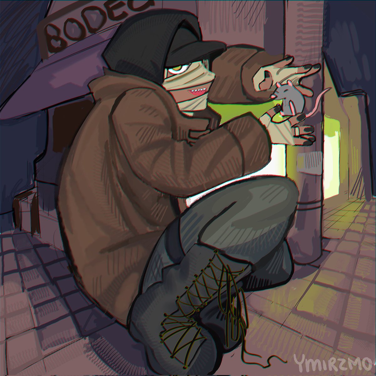 ymirzmo's tweet photo. he's showing off a rat #oc https://t.co/UDv2ZUa8cm