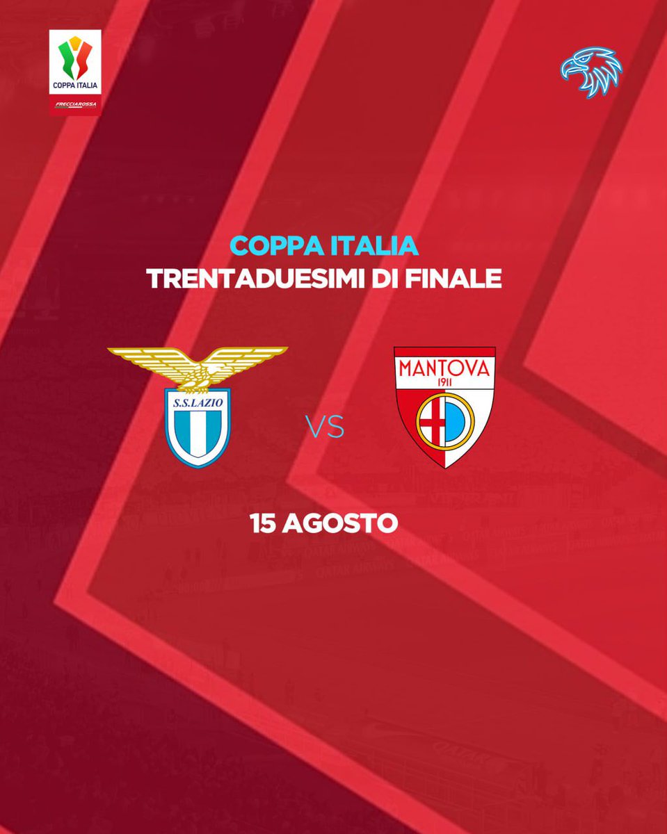 SpaceLazio's tweet photo. Con il nono posto in classifica finale, la #Lazio giocherà i trentaduesimi di finale tra il 15 e il 16 agosto contro il Mantova. https://t.co/YV74lzpRwb
