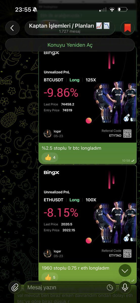 LogarCrypto's tweet photo. Bizde işler bu kadar hızlı ve sade işliyor.
Longladım stop şurası r değeri şu bitti.
Sonu�� #bitcoin %4 #eth %6 🤝 https://t.co/4P3ATekZXt