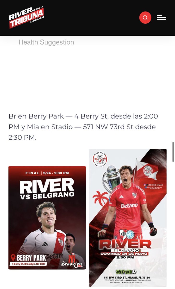 RiverPlateBK's tweet photo. Agradecemos a @Riverdlt14 por la mención en la nota sobre los encuentros de las filiales en el exterior!!
🙌🏻🙌🏻🤍❤️🤍👏🏻👏🏻

https://t.co/dGadSiMb2U

#RiverEsMundial #RiverPlateBrooklyn #BrooklynEsDeRiver #RiverEnUSA #RockySiemprePresente https://t.co/YbIpOD6Arl