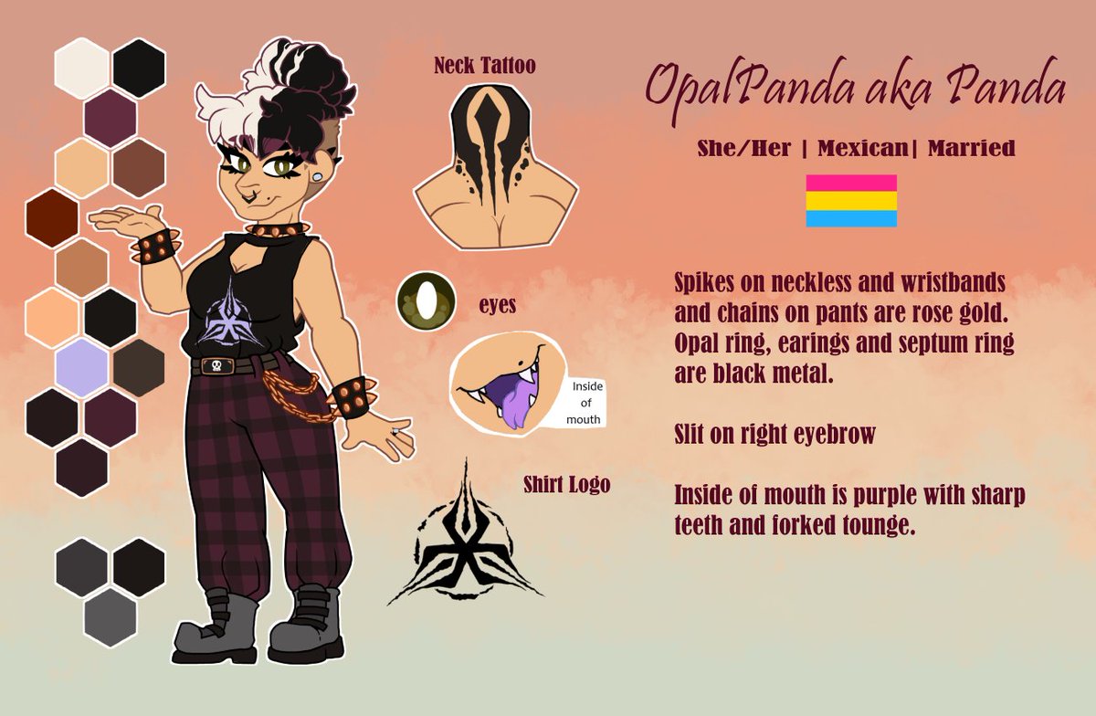 OpalPanda21's tweet photo. @Tropiquette @Cowcodiletemk Hi I'm Opal. I love your style. My reference isn't the best and missing my tattoos but that's fine. https://t.co/FtWhqJEF9R