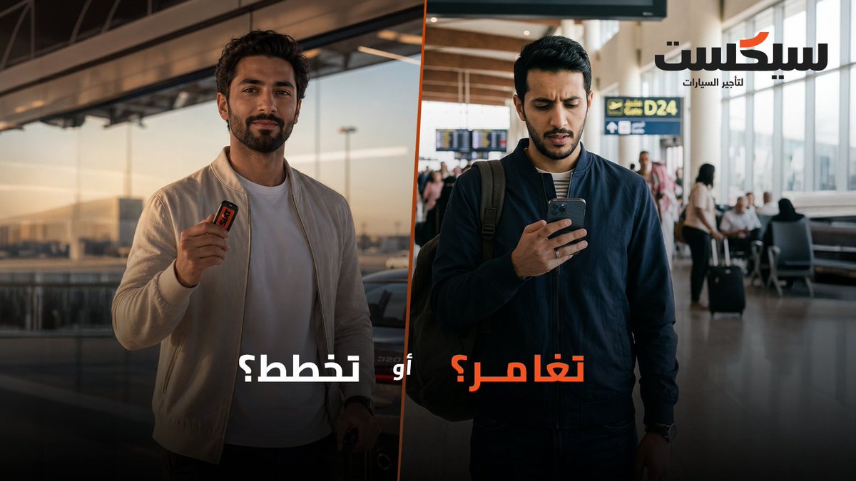 sixt_ksa's tweet photo. Both arrived. One of them was calm about it.
 Which are you? 👇
#SIXT

ناس تشتري الراحة .. وناس أصلا عادي 😂 
قول لنا في التعلیقات انت أي واحد فیھم 
#سیكست https://t.co/0hHMk6ezgN