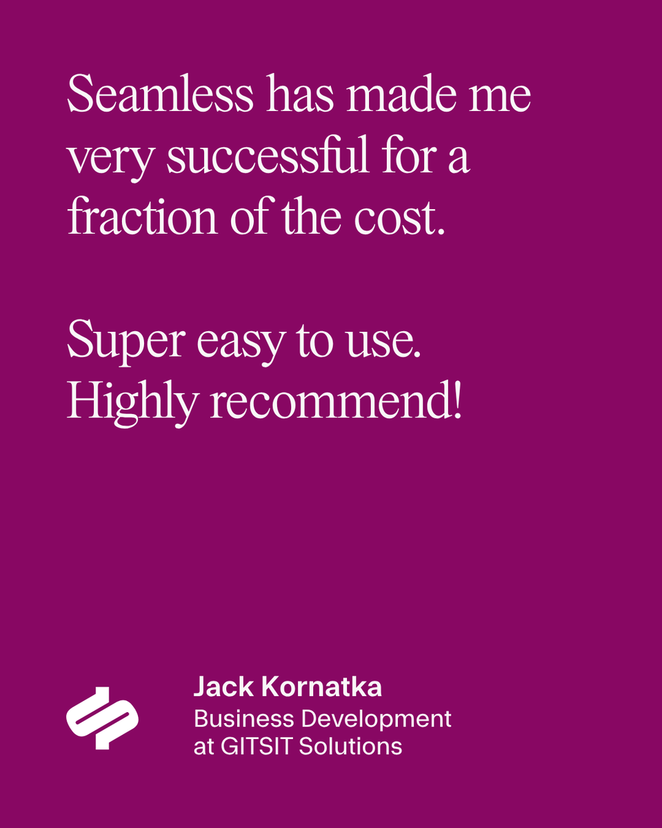 SeamlessAI's tweet photo. Tools to help you build pipeline don't have to break the bank.

Let Seamless get you 50 verified leads for free. No credit card required.

Comment SUCCESS to get started today.

#seamlessai #aisales #b2bsales #pipeline #roi https://t.co/KmIMtMBQqy