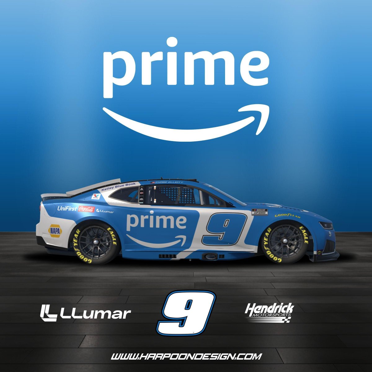 HarpoonDesign's tweet photo. 2026 Chase Elliott Prime Chevrolet https://t.co/30gqTIqeQi