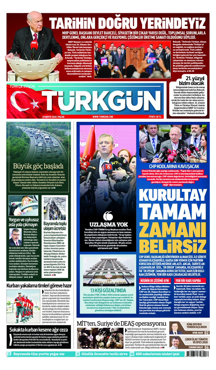 Türkgün Gazetesi tweet media
