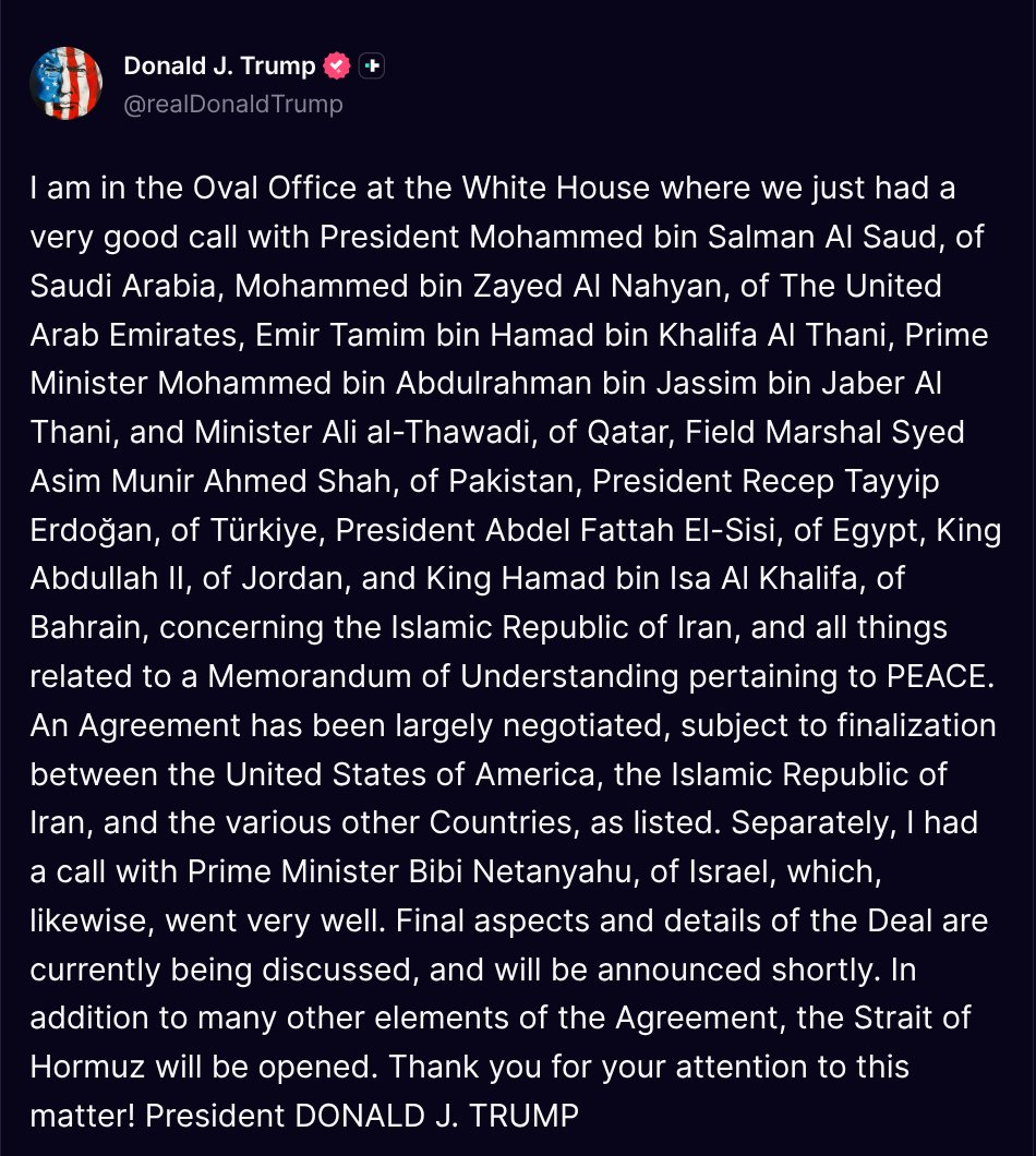 Fan Donald J. Trump 🇺🇸 TRUTH POSTS tweet media