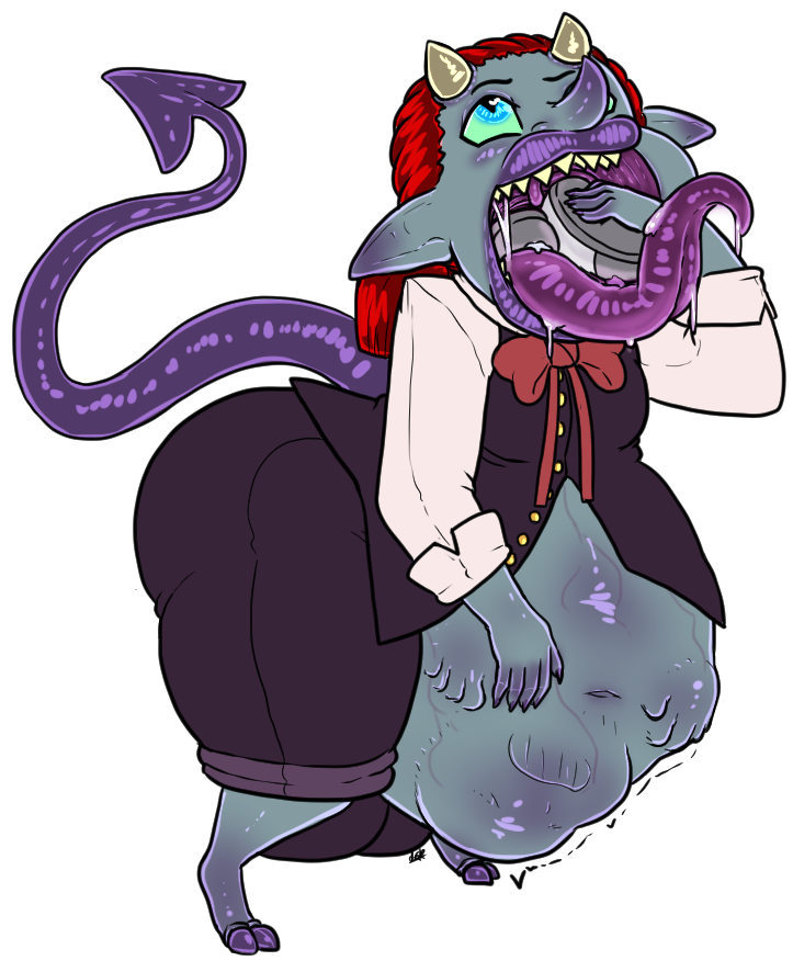 desbjust's tweet photo. 1. Dentta maw wide open showing where your going .
2.Dentta Swallowing you down .
3. You trapped inside Dentta gut .
( vore ) https://t.co/Y9HBOWcSQp