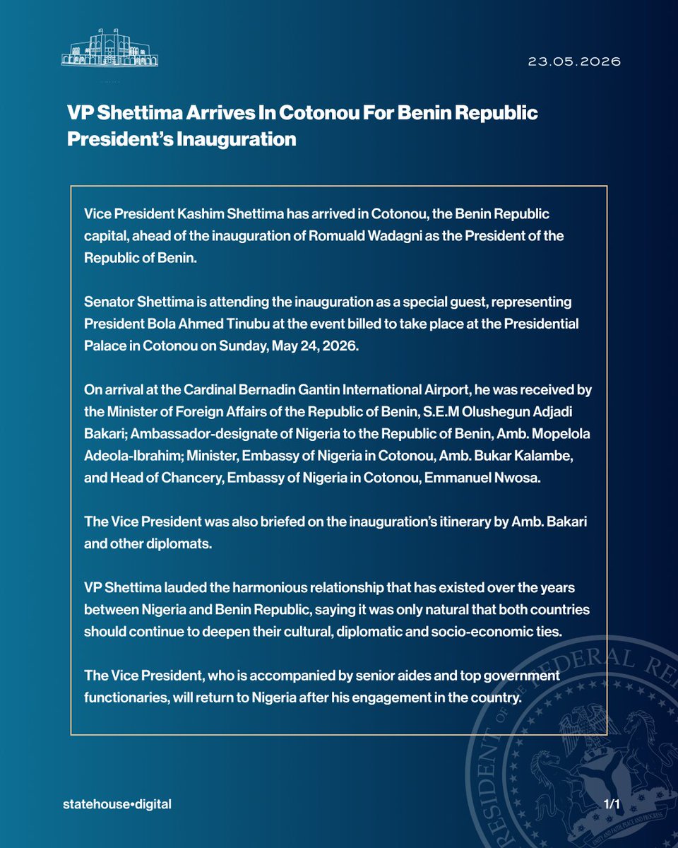 Presidency Nigeria tweet media