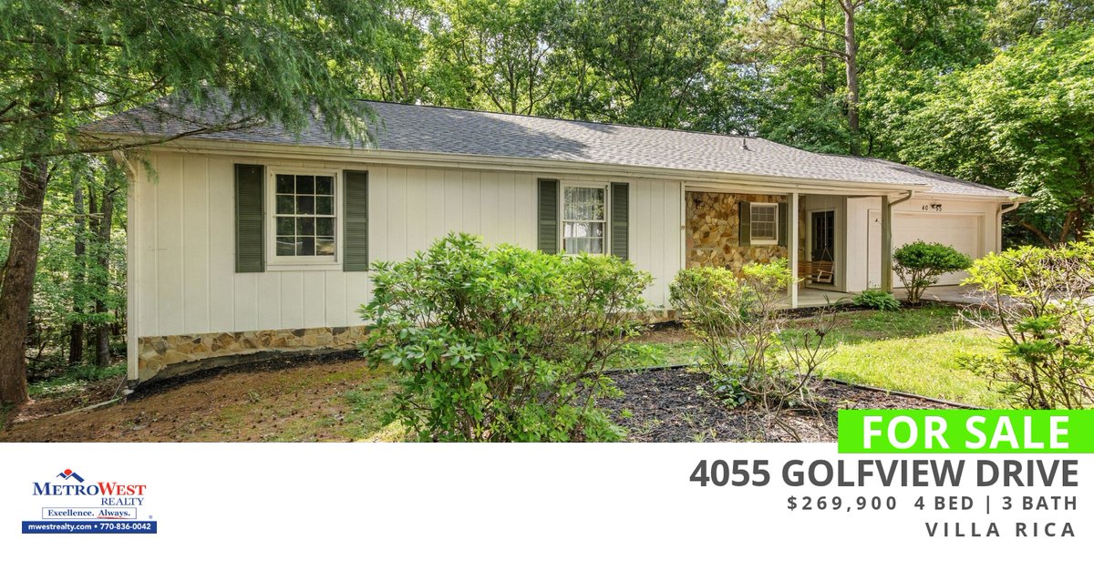 Realtor1Danny's tweet photo. Are you looking for a home in the Villa Rica area? If so, check out this listing before it's gone! Give me a call at (770) 833-6544 for more information.

Danny Watson https://t.co/ul8KNDmqkO https://t.co/e8V2Pb37ZH
